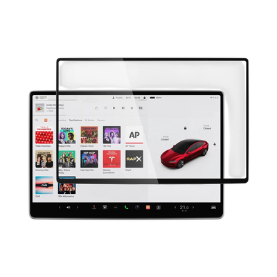 واقي شاشة مضاد للتوهج من زجاج مقسى سبجن تسلا tR رقيق (للشاشة الخلفية) عبوة واحدة - تسلا موديل 3 (2025/2024) - Y (2025)