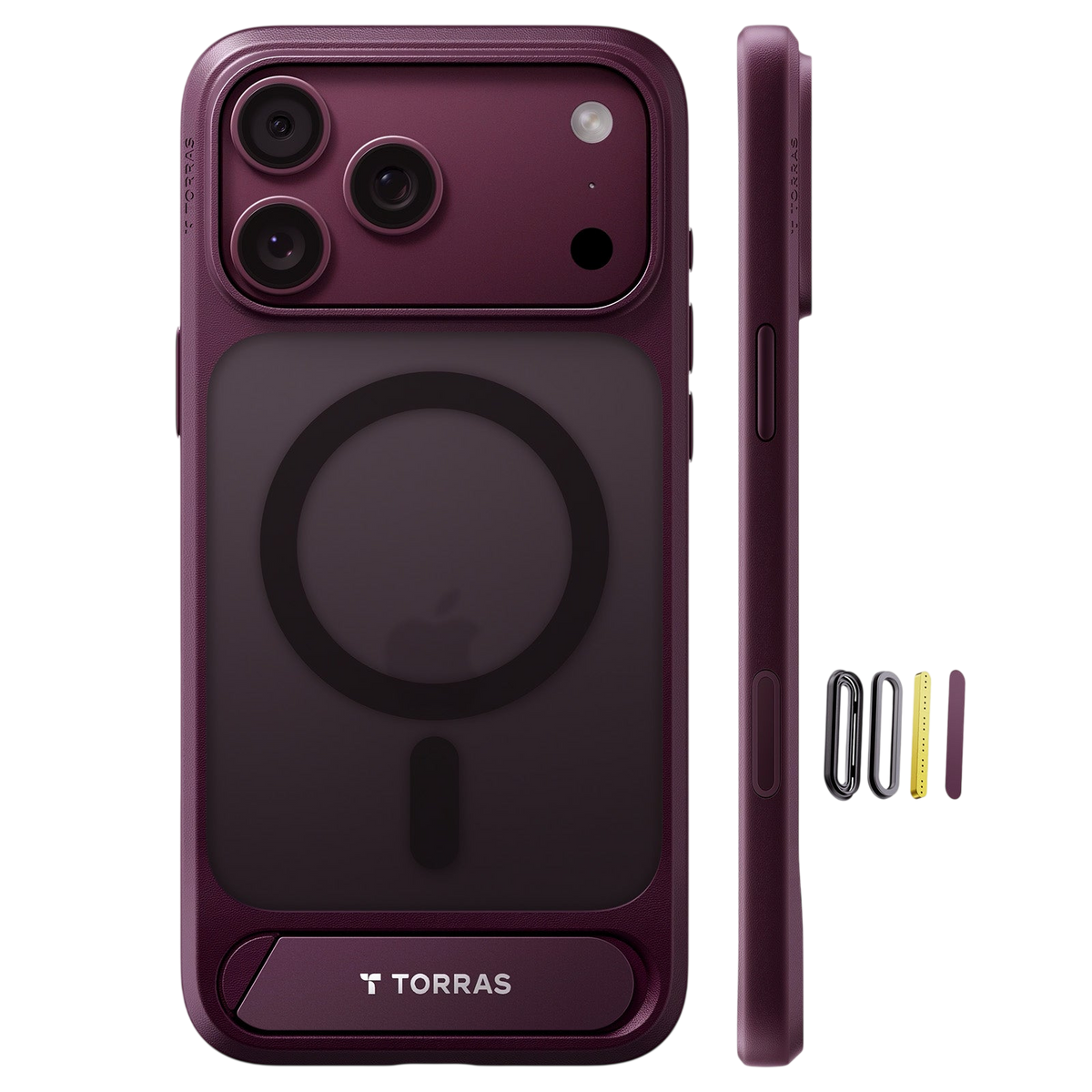 Torras Ostand L1 Case for iPhone 17 Pro Max / iPhone 18 Pro Max - Purple 