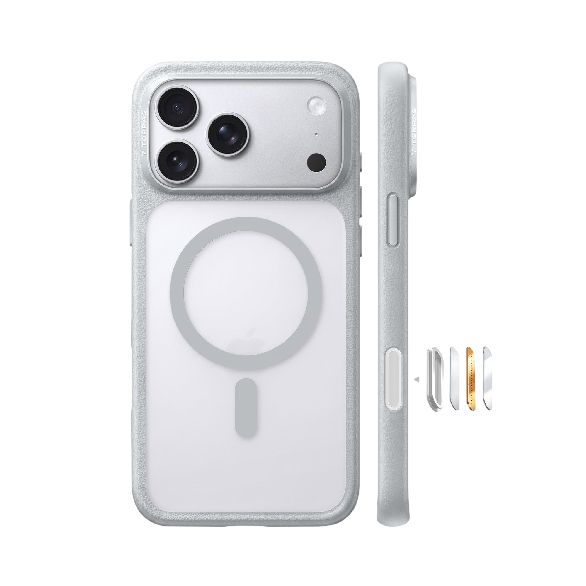 Torras OriginFit-Mag Case for iPhone 17 Pro Max / iPhone 18 Pro Max - Grey 