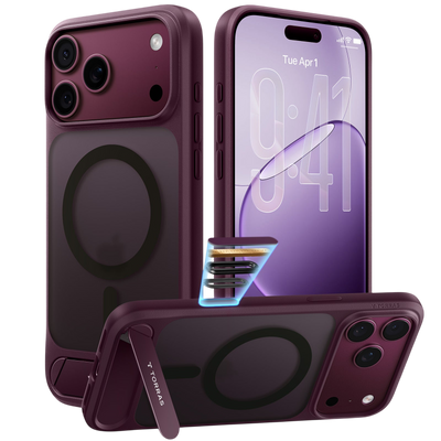 Torras Ostand L1 Case for iPhone 17 Pro / iPhone 18 Pro - Purple 