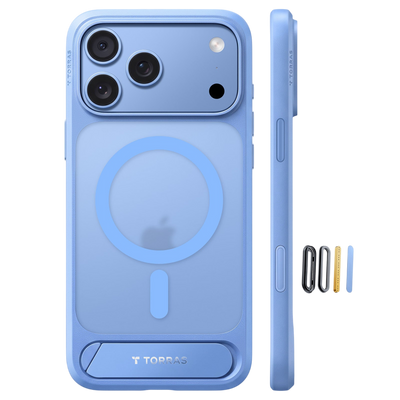 Torras Ostand L1 Case for iPhone 17 Pro / iPhone 18 Pro - Blue 