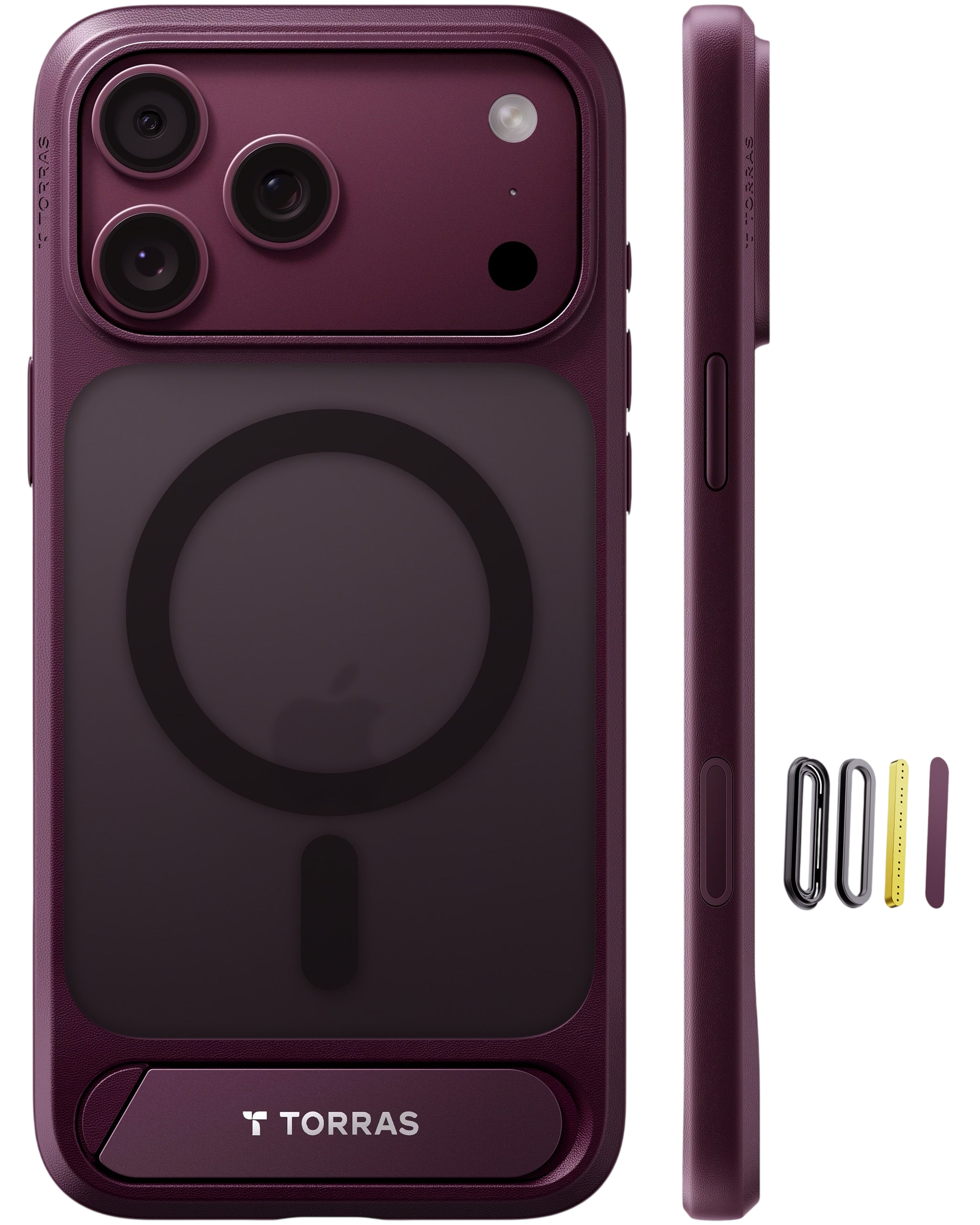Torras Ostand L1 Case for iPhone 17 Pro Max / iPhone 18 Pro Max - Purple 