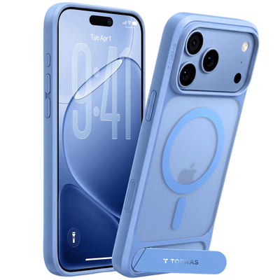 Torras Ostand L1 Case for iPhone 17 Pro / iPhone 18 Pro - Blue 
