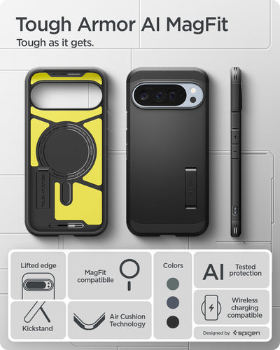 Spigen Tough Armor AI (MagFit) Case for Google Pixel 10 Pro XL / 10 Pro / 10 with PixelSnap