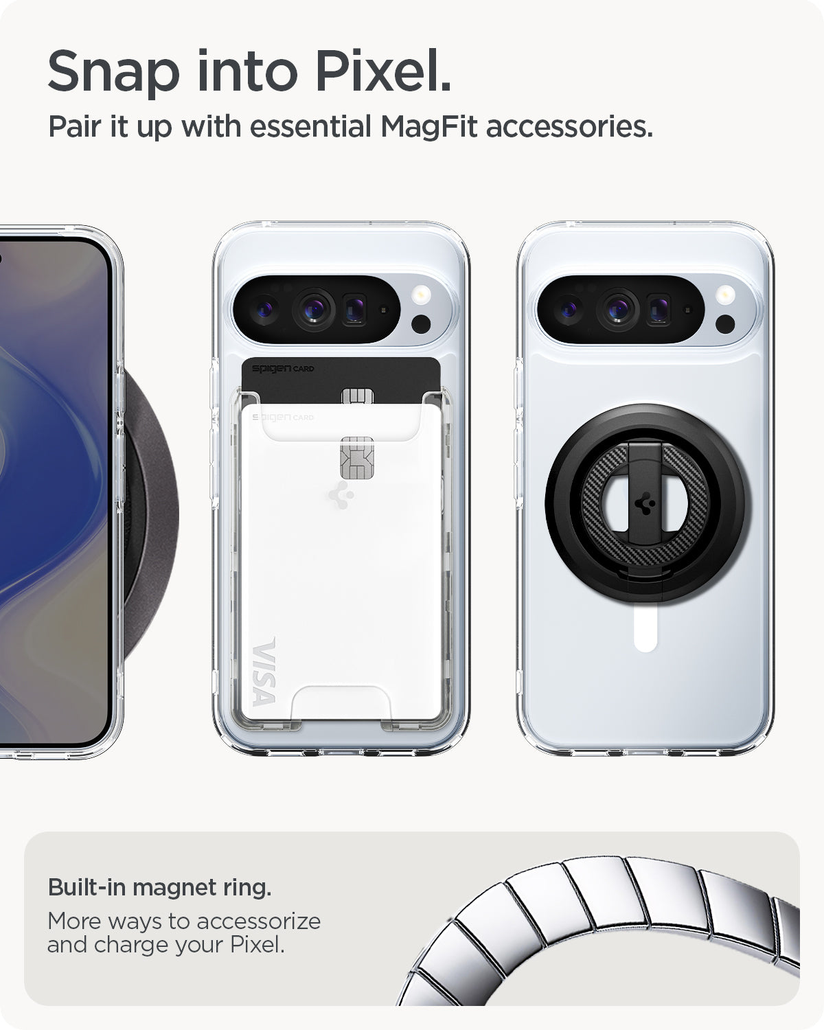 Spigen Ultra Hybrid Metal Ring (MagFit) Case for Google Pixel 10 Pro XL