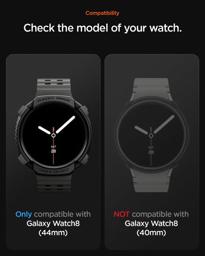 غلاف سبجن روجيد أرمور لسامسونج جالاكسي ووتش 8 44مم