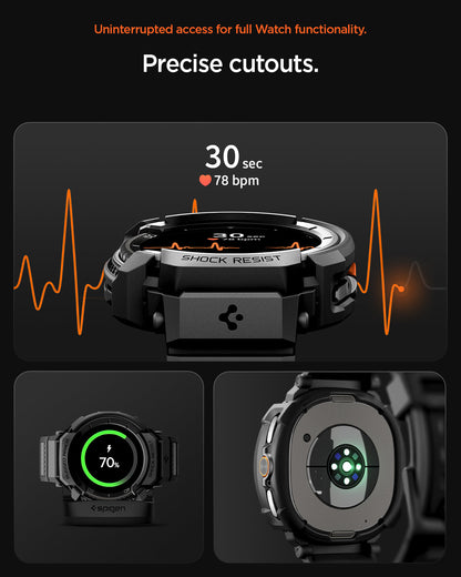 Spigen Rugged Armor Pro Band + Case for Samsung Galaxy Watch8 Classic