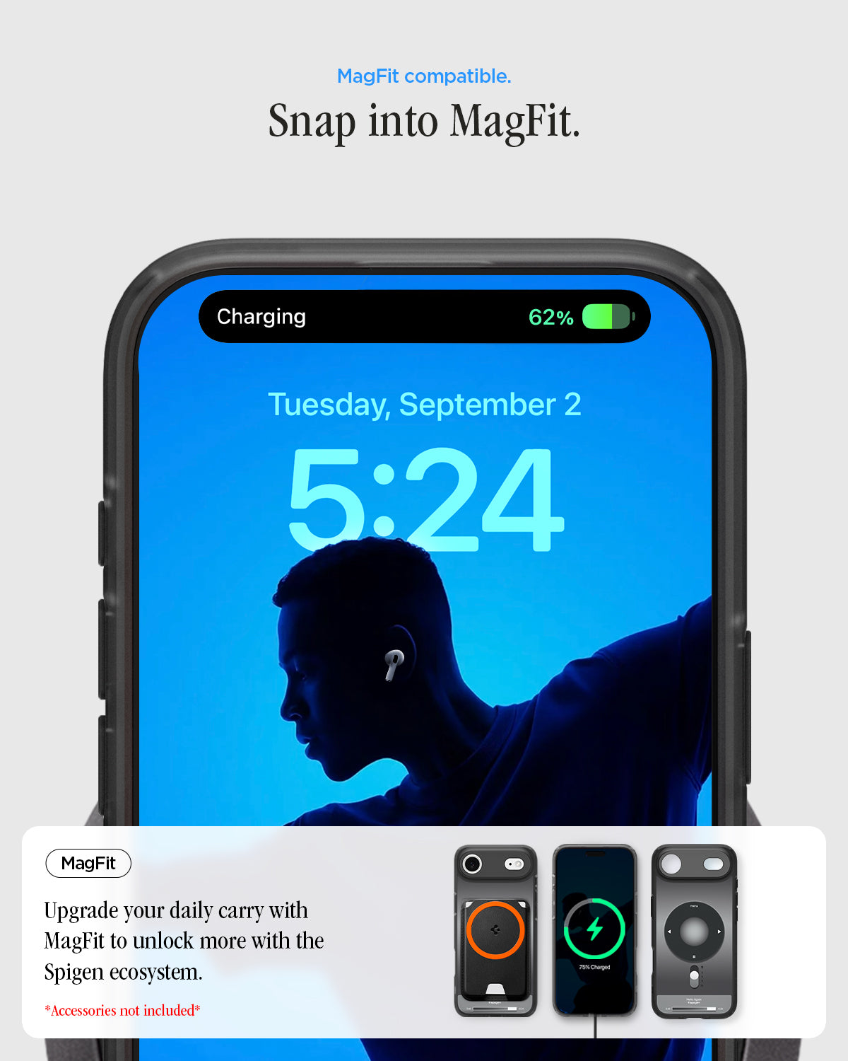 غلاف سبجن الترا هايبرد كلاسيك (ماج فيت) لجهاز آيفون إير
