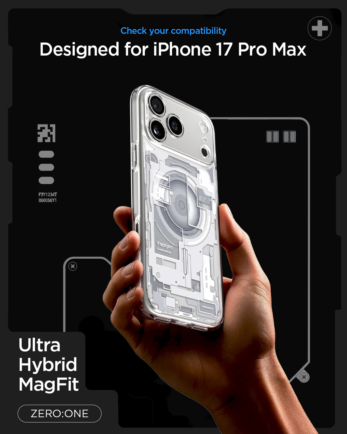 غلاف سبجن ألترا هايبرد زيرو وان (ماج فيت) لآيفون 17 برو ماكس