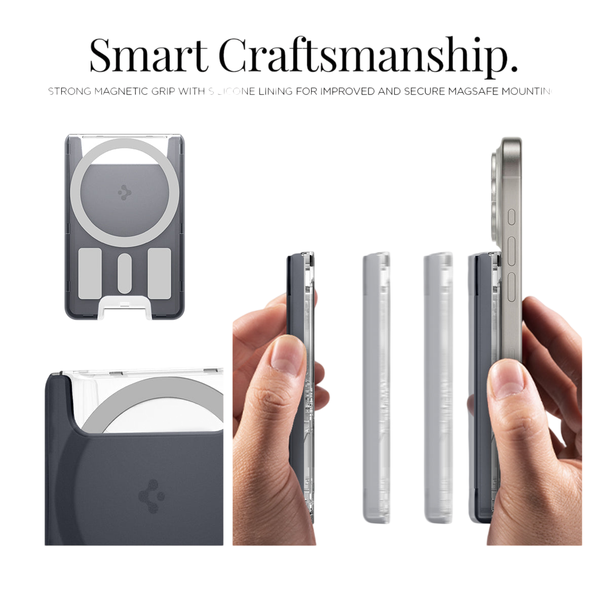 حامل بطاقات Spigen MagSafe كلاسيك C1 (MagFit)