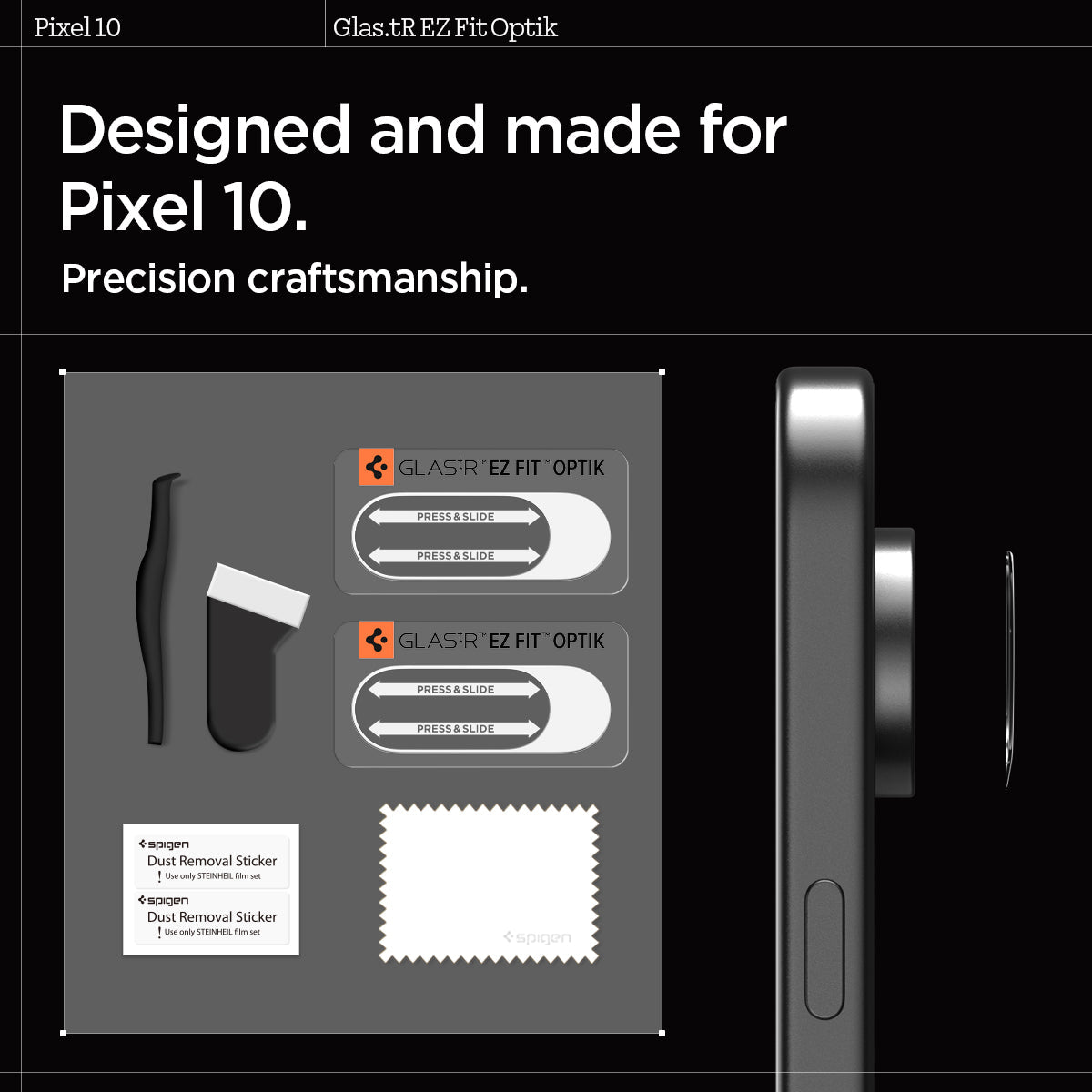 Spigen Optik EZ Fit Lens Protector for Google Pixel 10 Series