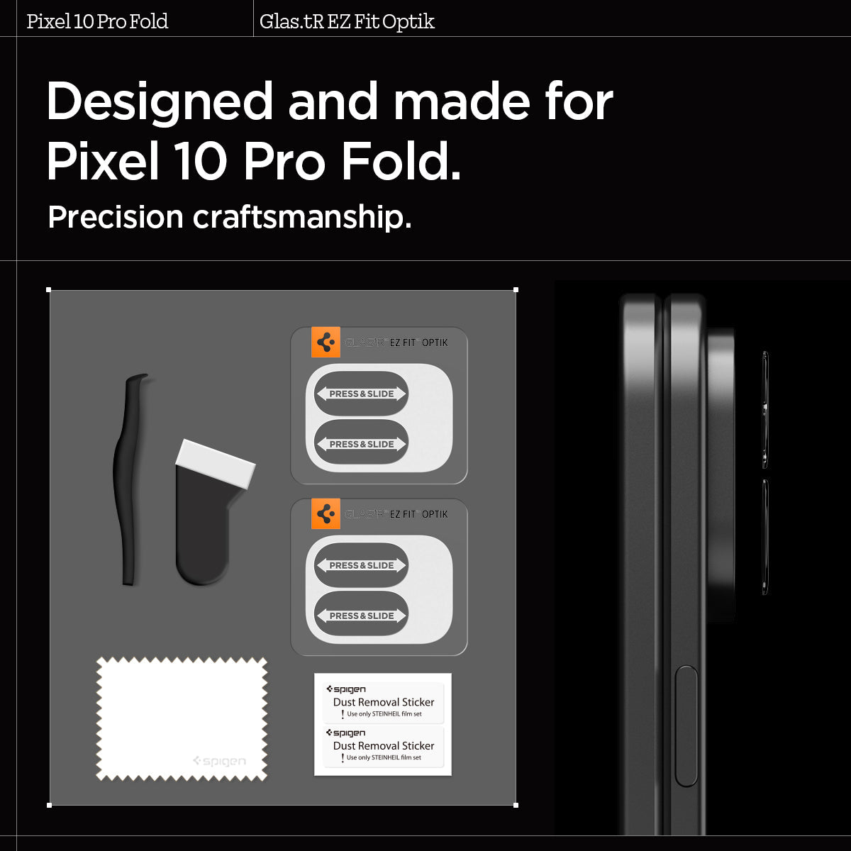 Spigen Optik EZ Fit Lens Protector for Google Pixel 10 Series