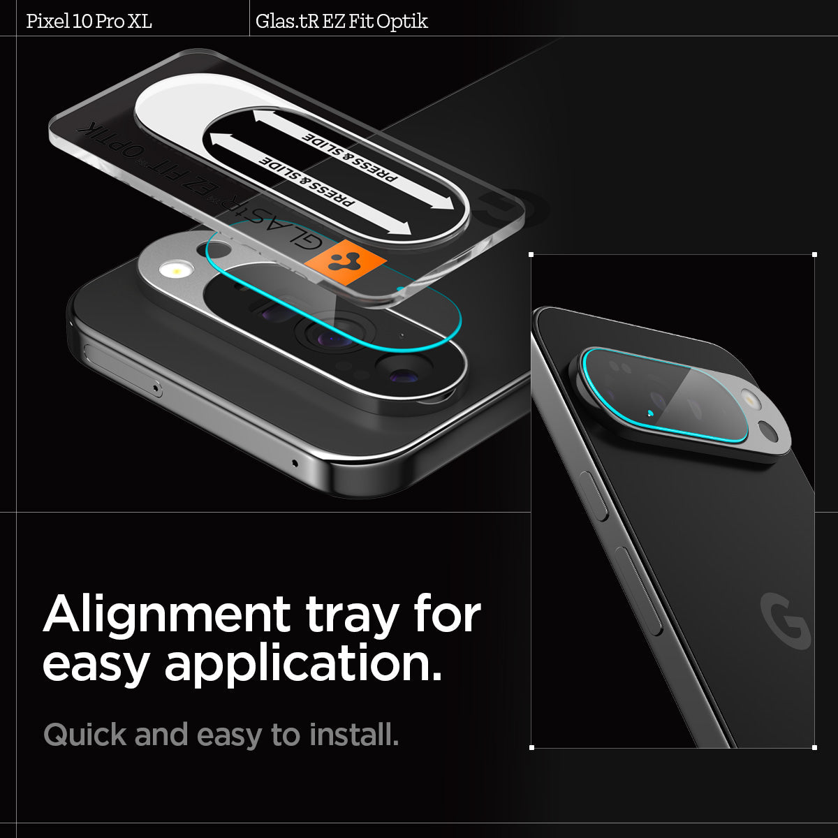 Spigen Optik EZ Fit Lens Protector for Google Pixel 10 Series