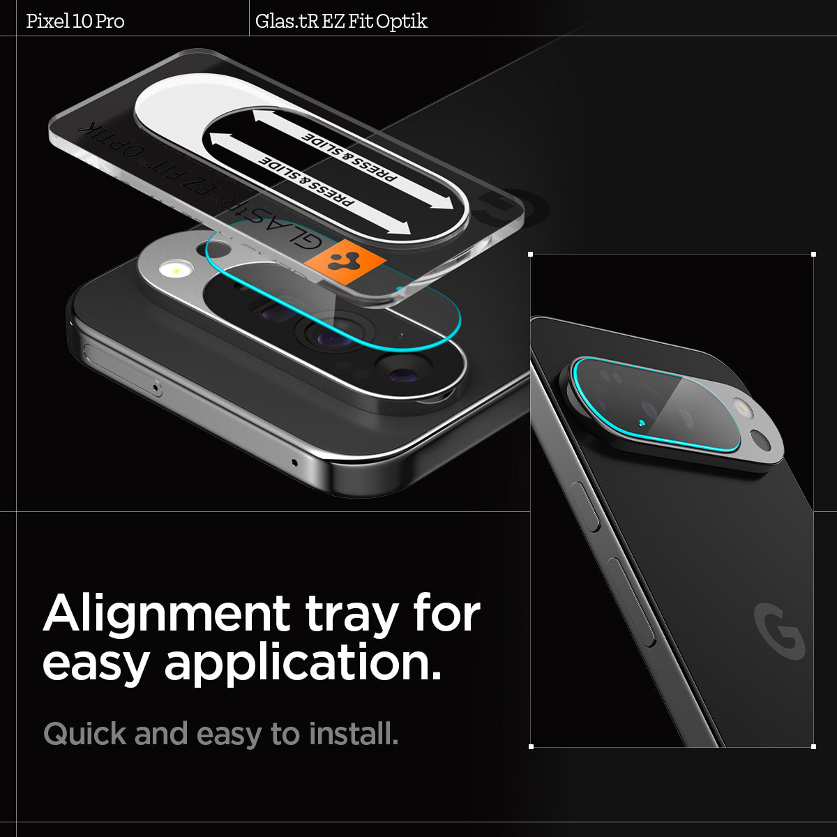 Spigen Optik EZ Fit Lens Protector for Google Pixel 10 Series