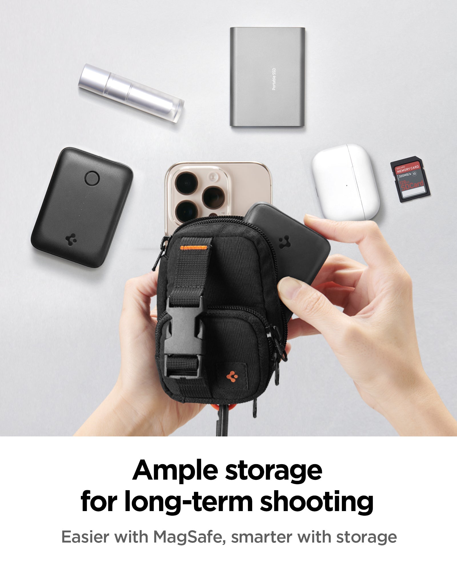 سبجن سناب زيپ (ماغ فيت) حامل بطاقات ماغ سيف