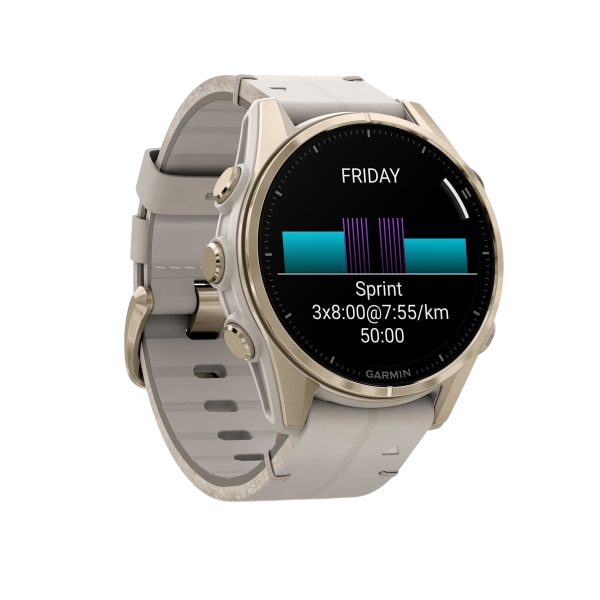 Fenix 8 43mm Soft Gold - left