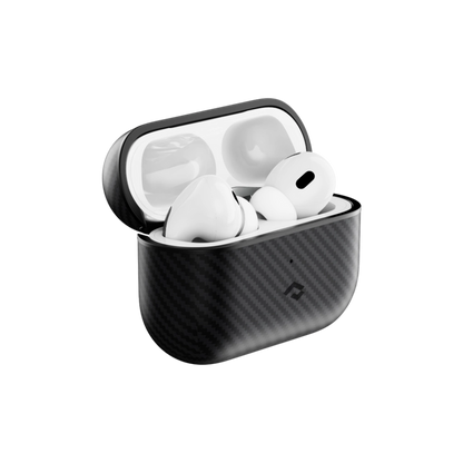 Pitaka MagEZ Case For AirPods Pro 2 - Black/Grey Twill