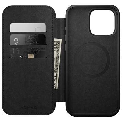 حافظة Nomad Modern Leather Folio لهاتف iPhone 16 Pro Max - تان إنجليزي
