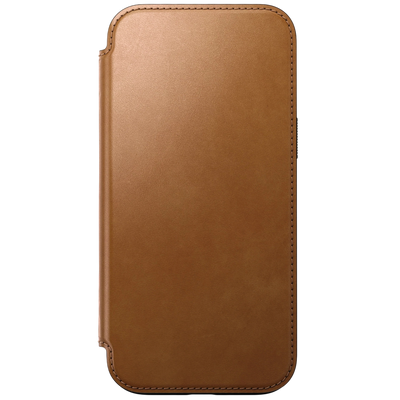 حافظة Nomad Modern Leather Folio لهاتف iPhone 16 Pro Max - تان إنجليزي