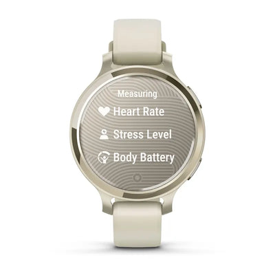Garmin Lily 2 Active Fitness Smartwatch - Lunar Gold / Bone Silicone 