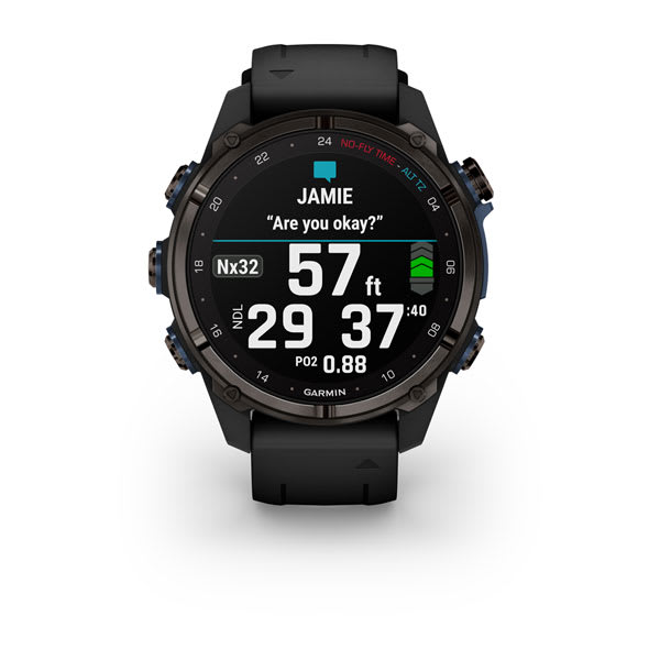Garmin Descent Mk3i 43mm Dive Computer - Carbon Gray DLC Titanium / Black 