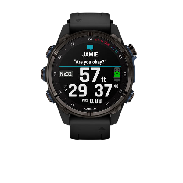 Garmin Descent Mk3i 43mm Dive Computer - Carbon Gray DLC Titanium / Black #color_carbon-gray-dlc-titanium-black