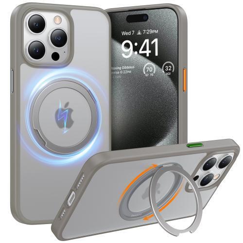 Torras UPRO Ostand Pro with  360° Spin Magnetic Stand for iPhone 15 Pro Max
