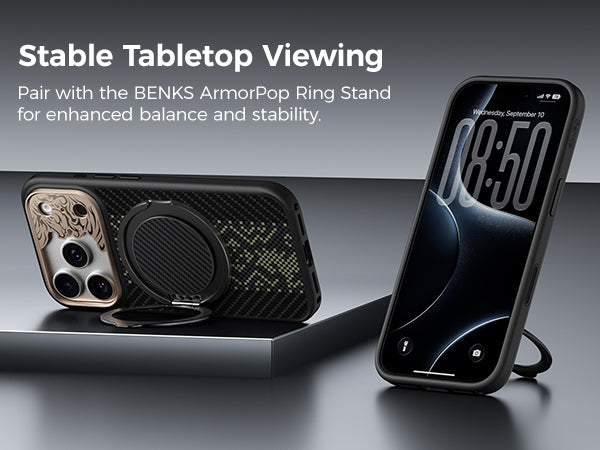 Benks Knight ArmorPro Case built with Kevlar® for iPhone 17 Pro & Pro Max - features