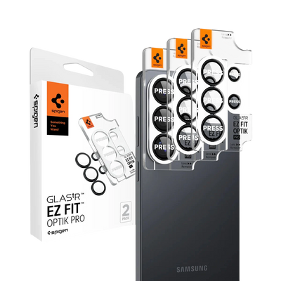 حامي عدسة Spigen Glas.tREZFit Optik Black لهاتف GalaxyS26 Ultra - عبوة 2