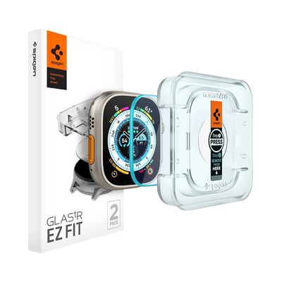 حامي شاشة Spigen Apple Watch Ultra 3 / 2 / 1 (49mm) EZ FIT Glas.tR - عبوة 2