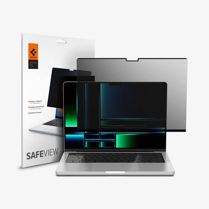 Spigen Safe View Privacy Screen Protector for MacBook Pro  (M5 / M4 / M3 / M2 / M1)