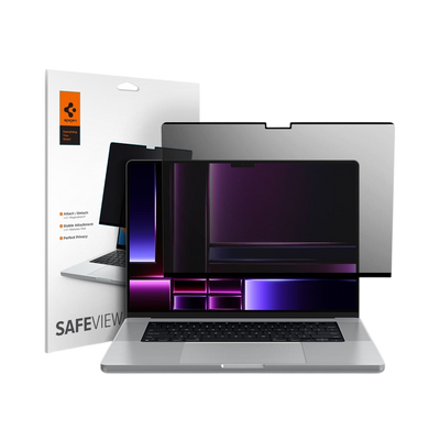 Spigen Safe View Privacy Screen Protector for MacBook Pro  (M5 / M4 / M3 / M2 / M1)