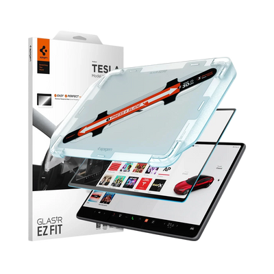 واقي شاشة مضاد للتوهج من زجاج مقسى سبجن تسلا tR رقيق (للشاشة الخلفية) عبوة واحدة - تسلا موديل 3 (2025/2024) - Y (2025)