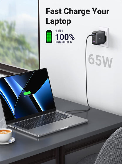 UGREEN 65W GaN Wall Charger 4 Ports