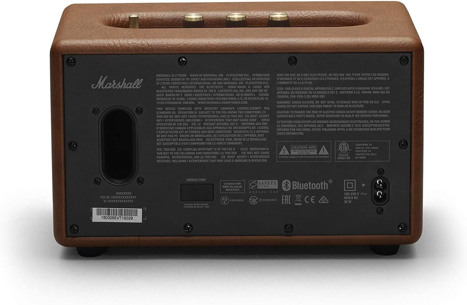 Marshall Acton II Bluetooth Wireless Stereo Speaker -  International Warranty