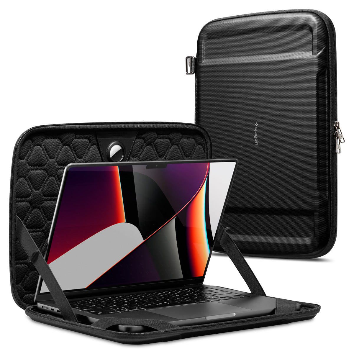 Spigen Rugged Armor Pro Pouch for MacBook Pro 13” / 14"/ iPad Pro 12.9” with AirTag Support