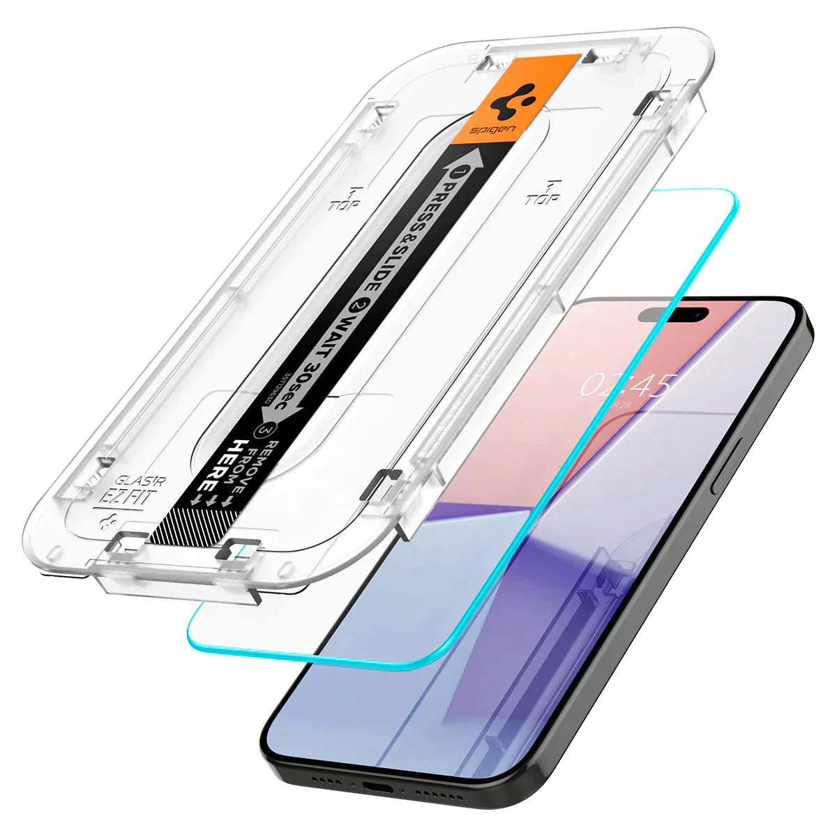 Spigen iPhone 15 Pro Max Pack (Screen protector + Crystal Flex Clear Case + Spigen 27W charger)
