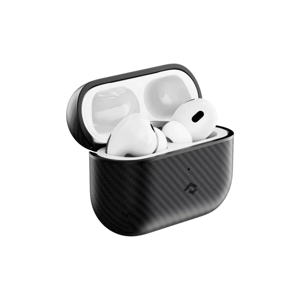 Pitaka MagEZ Case For AirPods Pro 2 - Black/Grey Twill