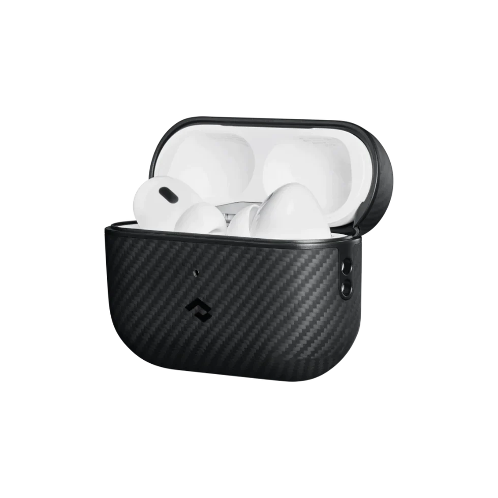 Pitaka MagEZ Case For AirPods Pro 2 - Black/Grey Twill