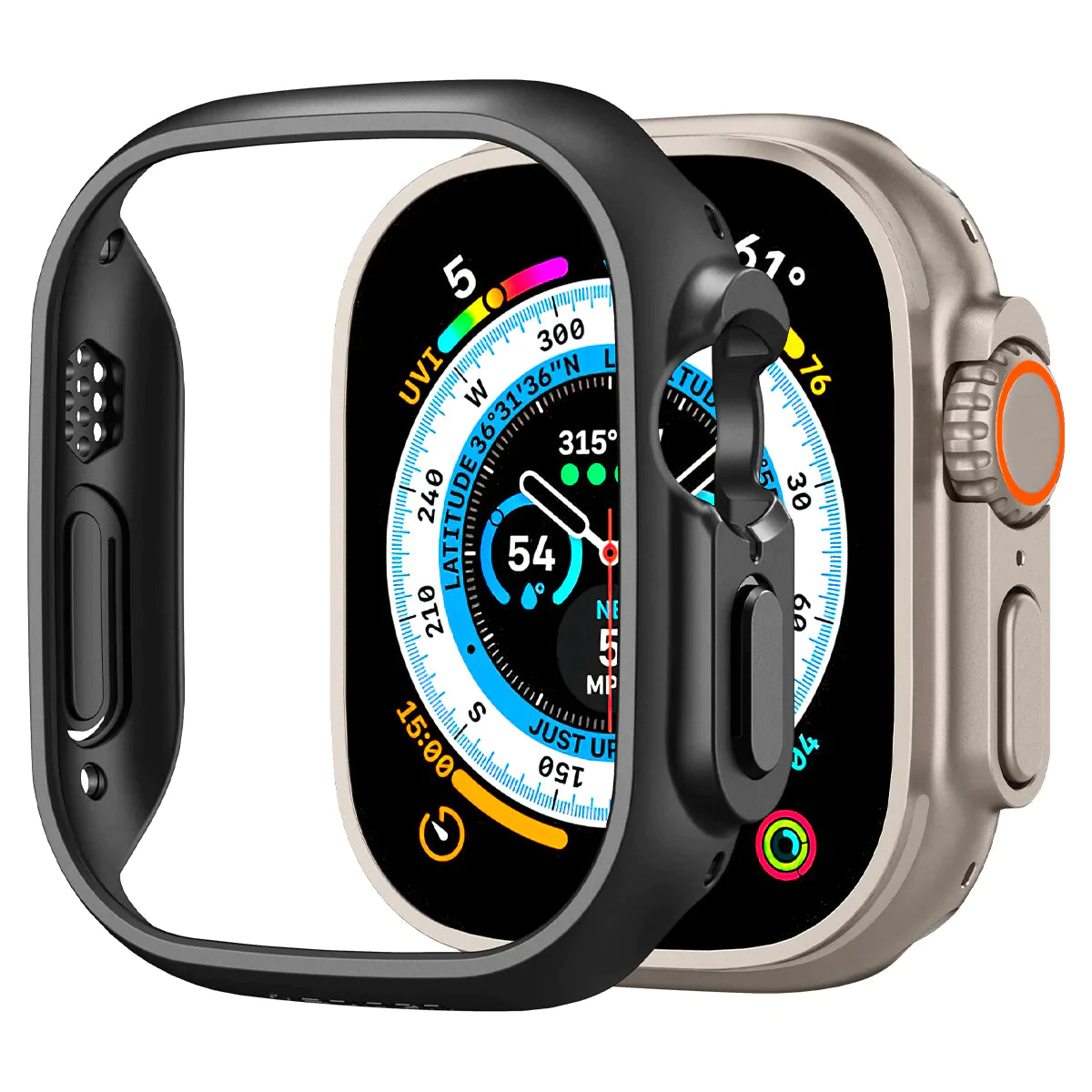 Spigen Thin Fit Case for Apple Watch Ultra 2 & Ultra 1 (49mm) - Black