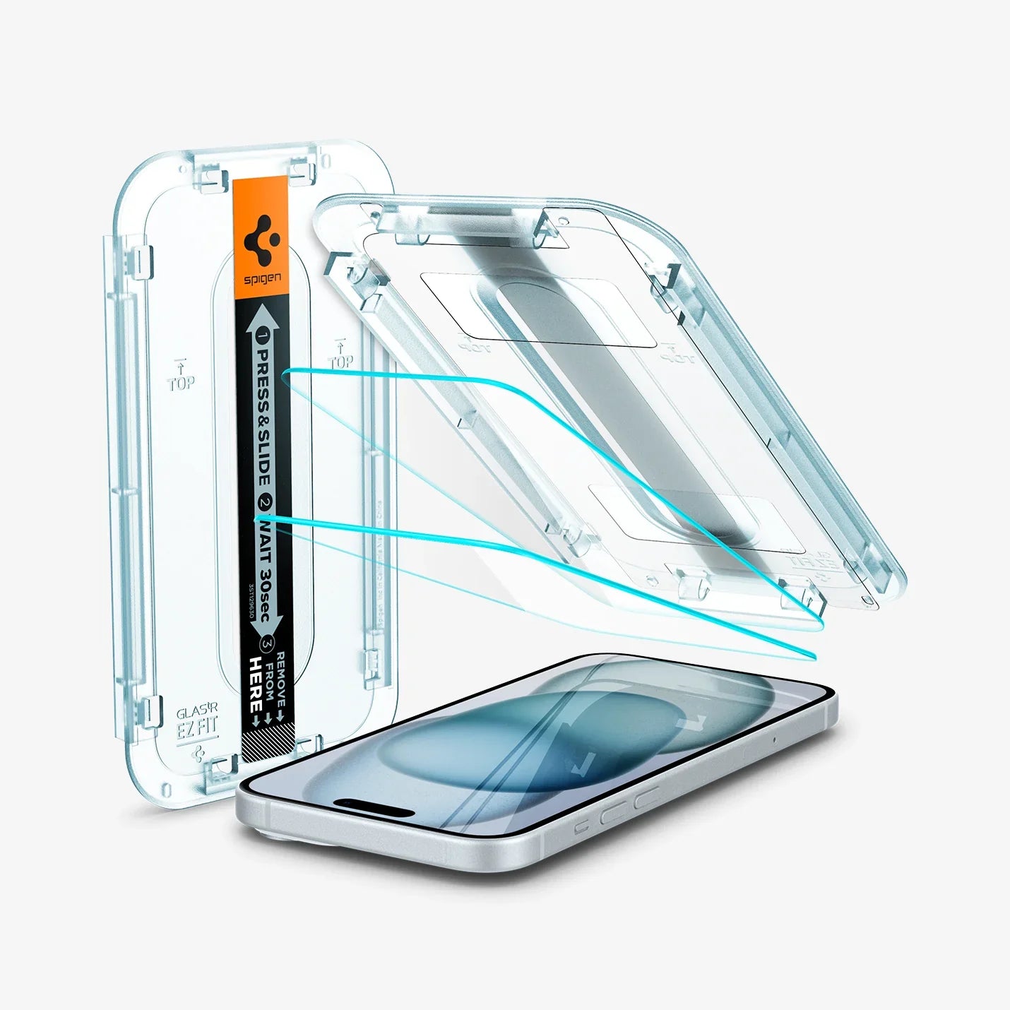 Spigen iPhone 15 Pack (Screen protector + Crystal Flex Clear Case